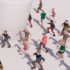 Create a running crowd with Cinema 4D Mixamo and X-Particles